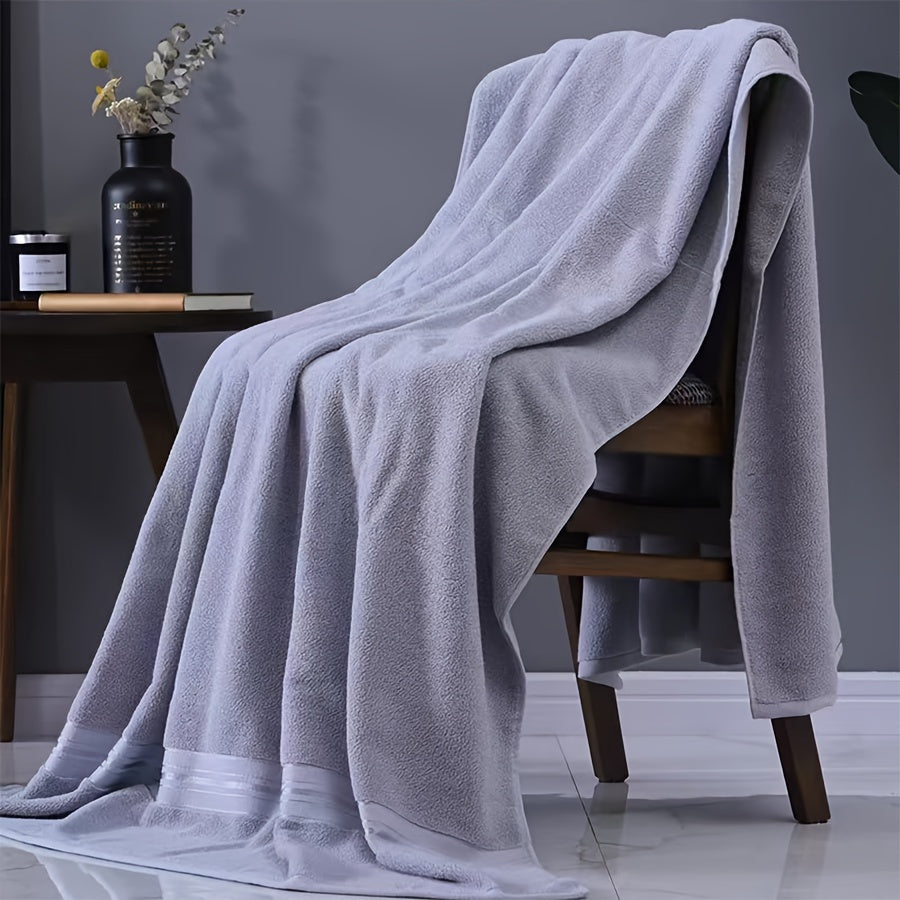 Soft, absorbent cotton bath towel perfect for home bathroom use.