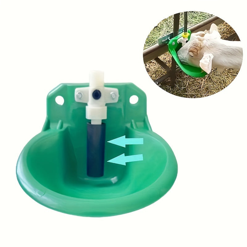 Small animal feeder for goats, with options for 1pc, 3pcs, or 5pcs. Automatic drinking water device for raising sheep, with an aquatic bowl and drinking water tank.