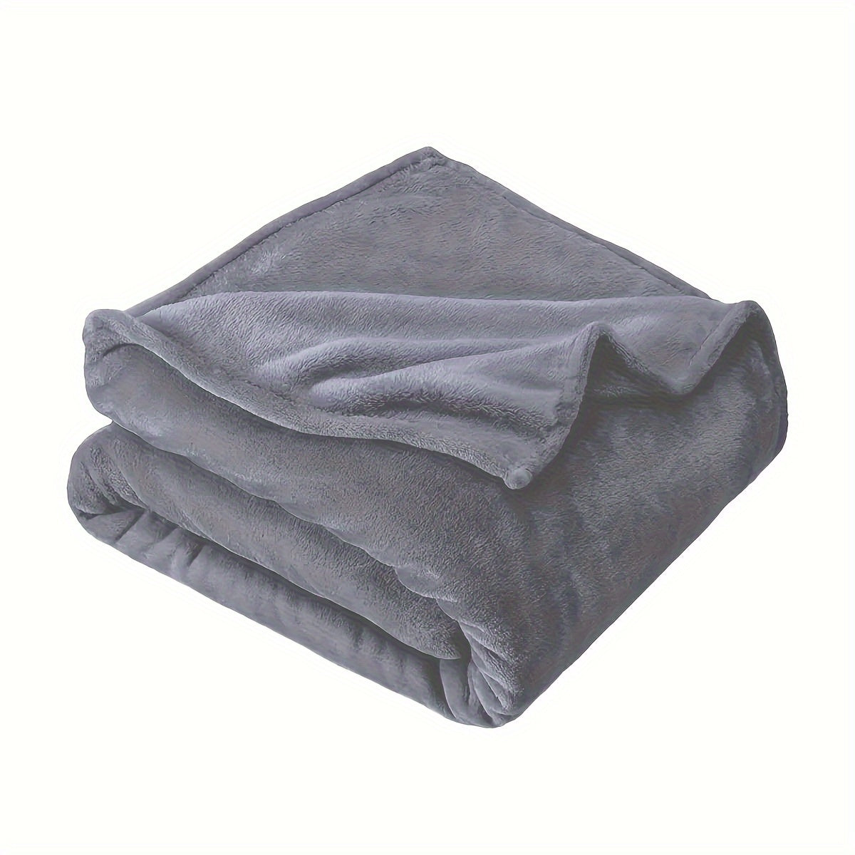 Soft, warm throw blanket for couch, sofa, office, bed, camping, and travel. This multi-purpose gift blanket for all seasons is solid color and made of thick material.