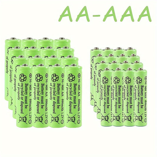 AA-AAA rechargeable Ni-Cd battery with universal functionality