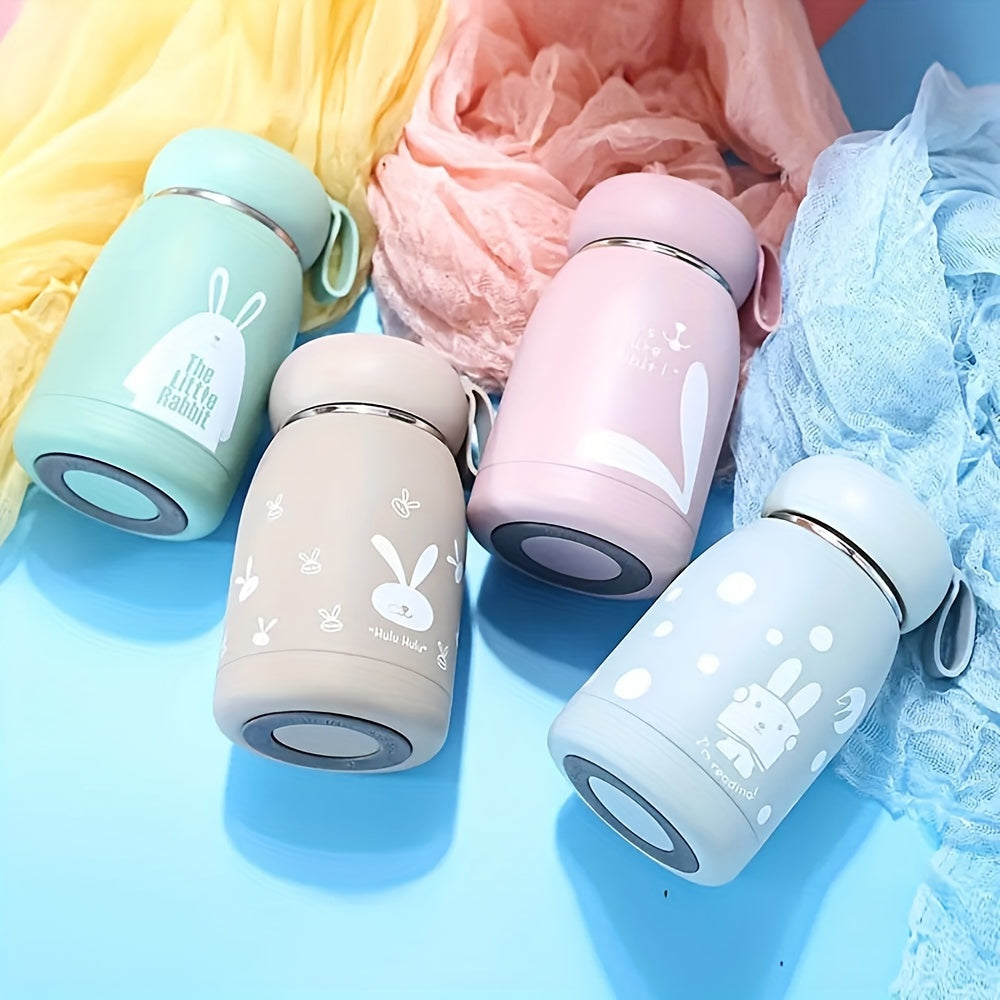 One Piece Bunny Rabbit Vacuum Flask - Keep Your Drinks Hot or Cold with this 320ml/10.82oz Insulated Water Bottle - Cute Kawaii Design Perfect for Travel - Ideal for Summer and Winter Beverages - Great Gift Idea