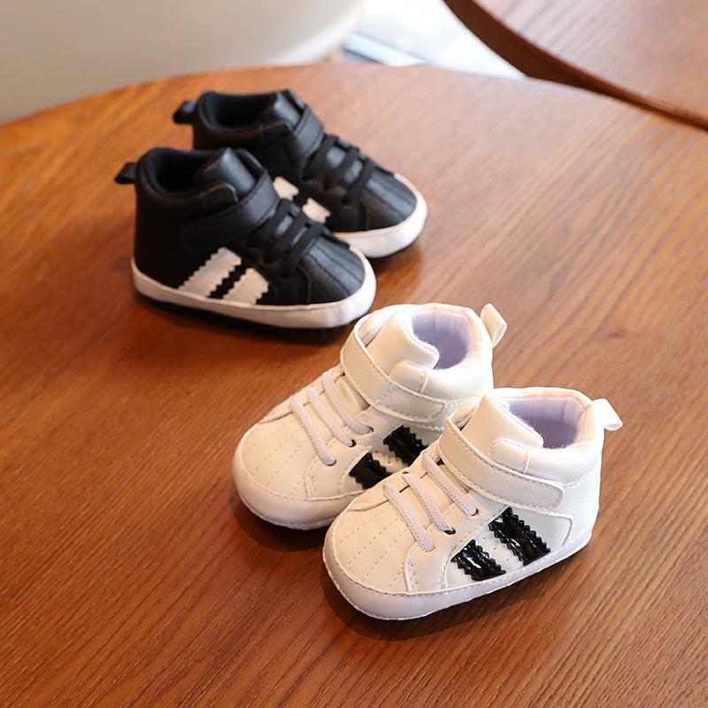 Striped non-slip shoes for infant boys