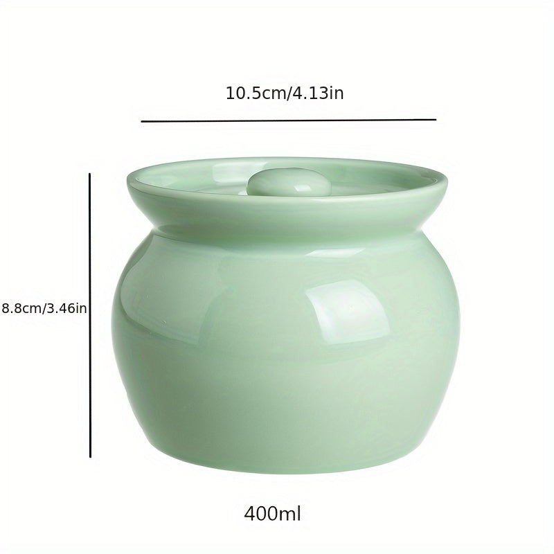 Single serving ceramic stew pot with lid in multiple colors. Leak-proof and food-safe, perfect for soups, steaming eggs, and cooking vegetables. Can also be used for bird's nest dishes and healthy cooking. Comes with the option of a wooden spoon. Great