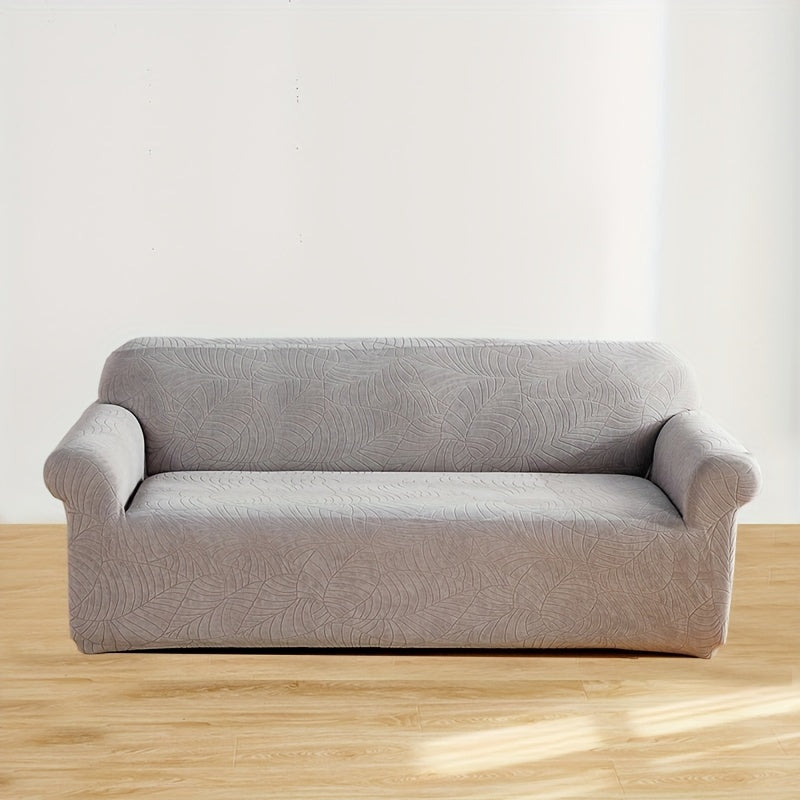 Stretch Sofa Cover with Embossed Design, Fits All Furniture in Nordic Minimalist Style.