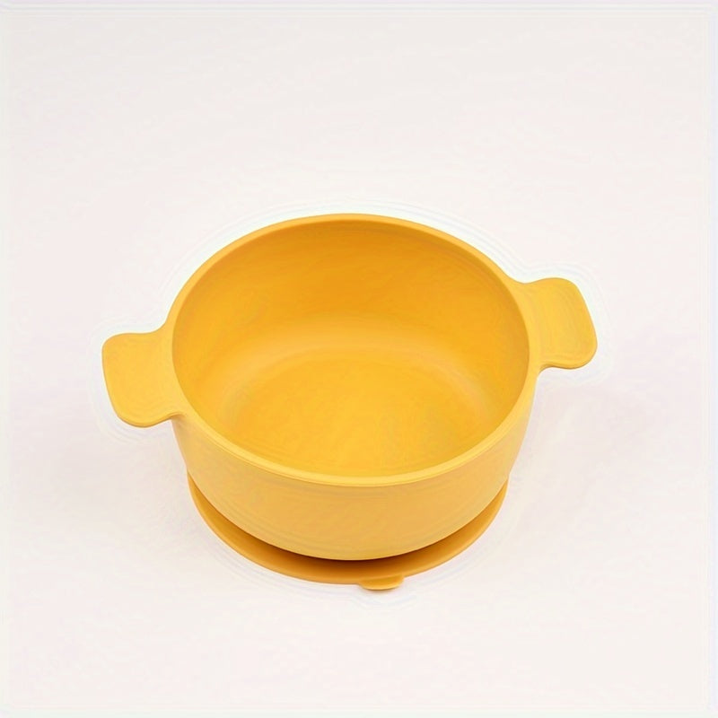 BPA-Free Silicone Feeding Bowl for Kids with Suction Cup - Safe for Microwave & Dishwasher, Ideal for Young Children