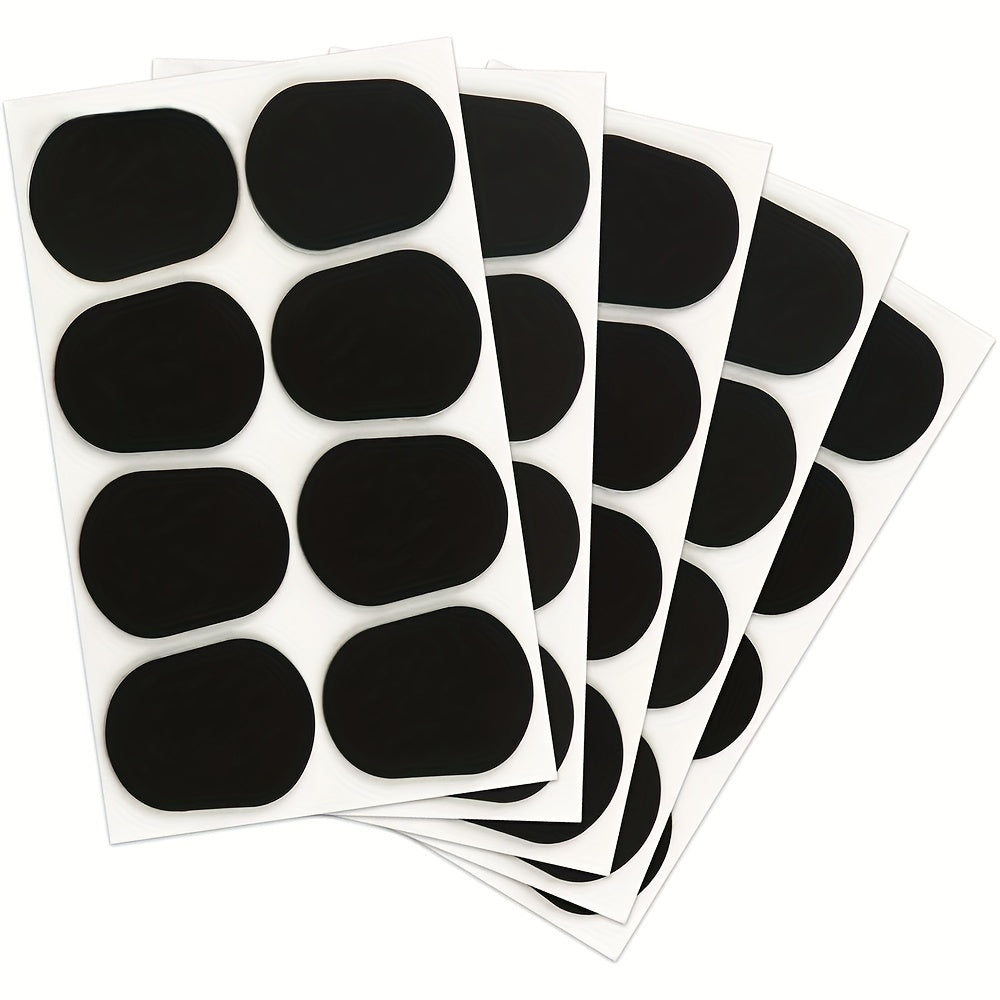 Set of 40 premium silicone mouthpiece pads for saxophone and clarinet - comfort grip, vibration reduction, non-toxic, easy to apply for alto/tenor sax and beginners.