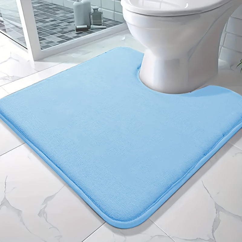 Soft and absorbent bath mat made of high-density 25D sponge, machine washable and non-slip. This premium bath carpet is perfect for tubs and showers, providing comfort and style to your bathroom decor. Constructed from polyester with a lightweight