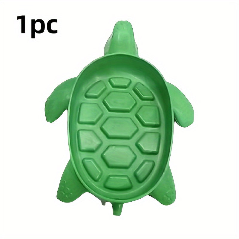 Turtle-shaped soap dish: Easy drainage, durable plastic, no lid. Perfect bathroom accessory.