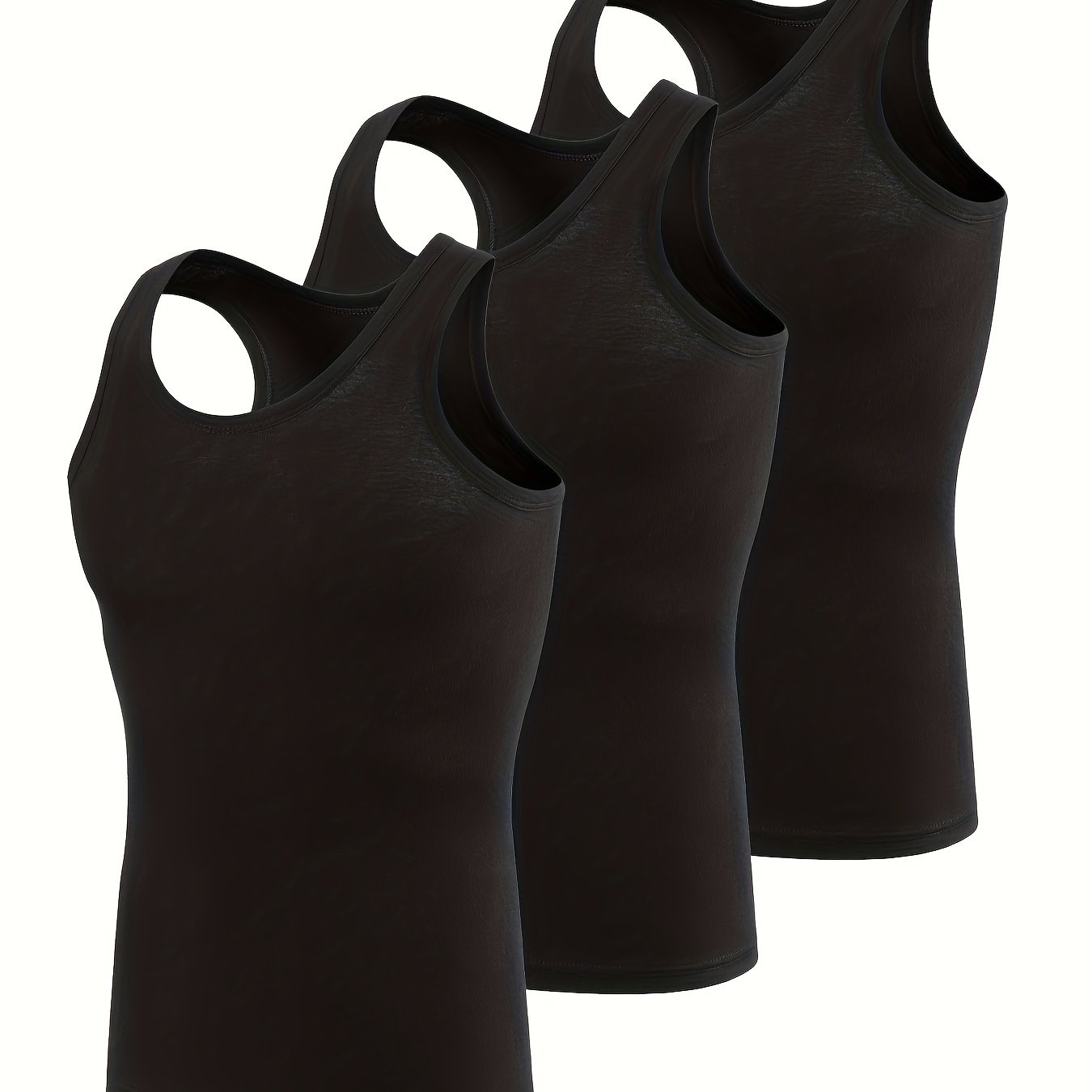 Cotton tank top for men - sleeveless, stretch fit for gym and casual wear, breathable and soft.