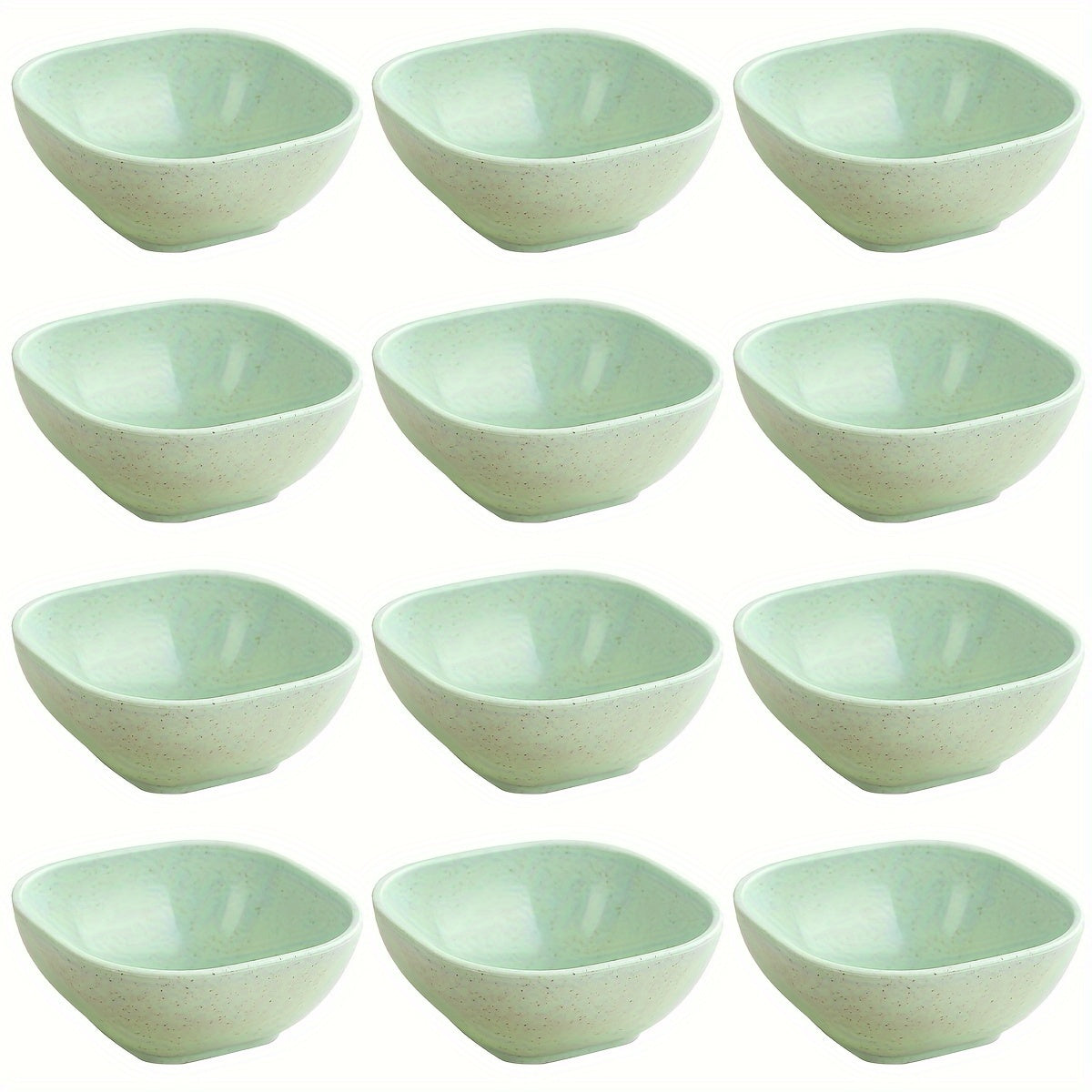 8 to 12 square sauce bowls for Korean, Chinese, and Middle Eastern styles.