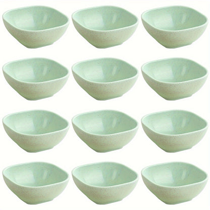 8 to 12 square sauce bowls for Korean, Chinese, and Middle Eastern styles.