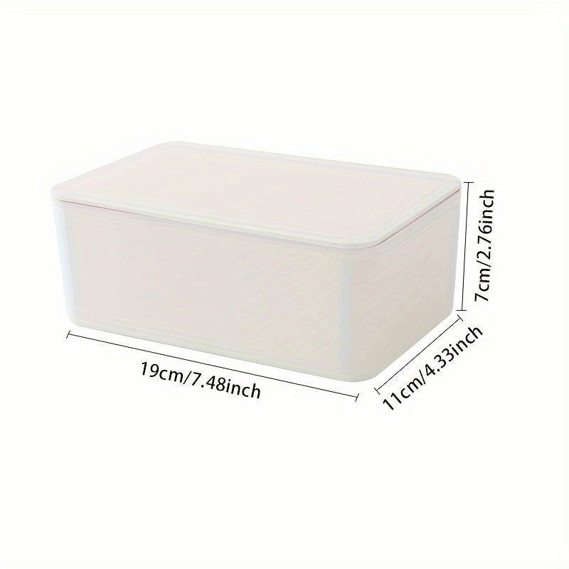 Stylish White Wipes Dispenser - Durable, Eco-Friendly Tissue Organizer for Bathroom and Changing Station needs.