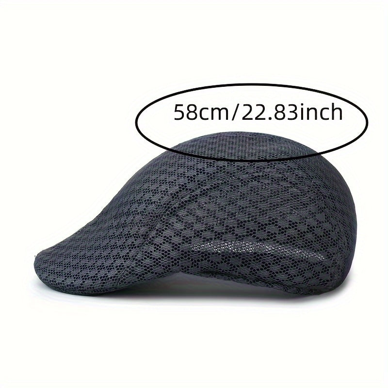 Breathable mesh cap for summer vacations, made of polyester