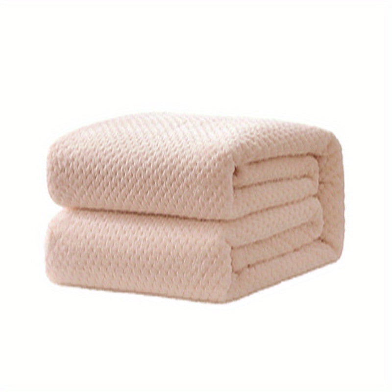 Soft and Cozy Solid Color Blanket perfect for a Comfortable Nap, Relaxing on the Couch, Keeping Warm on the Sofa, Office, Bed, Camping, or Traveling