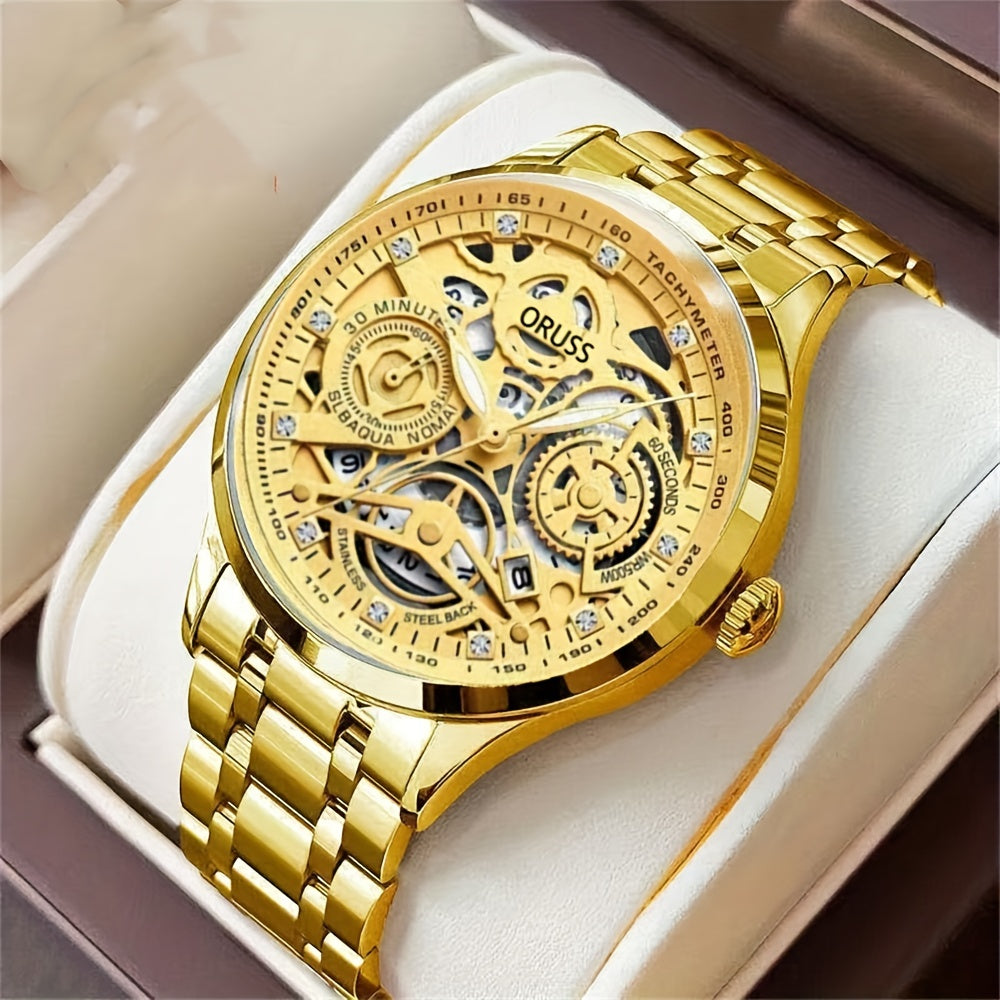 Men's Authentic Fashion Watches featuring Handsome Hollow Set Design in Classic Style