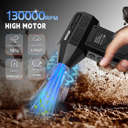 The Victor High-Speed Rechargeable Electric Air Duster with LED Light is a portable and powerful tool perfect for cleaning electronics, keyboards, camping gear, and more. Featuring a USB-powered turbo fan and a 10000mAh battery, this rechargeable fan