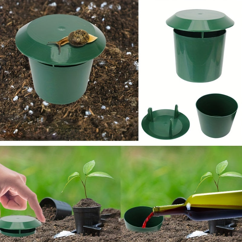 Plastic snail catcher trap, 1pc, no harm to plants, 10x11cm.