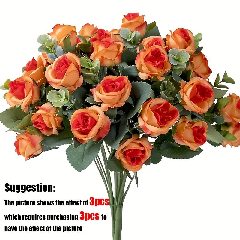 1 pc Artificial Flowers with 10 Heads, suitable for Valentine's Day, birthdays, weddings, and home décor.