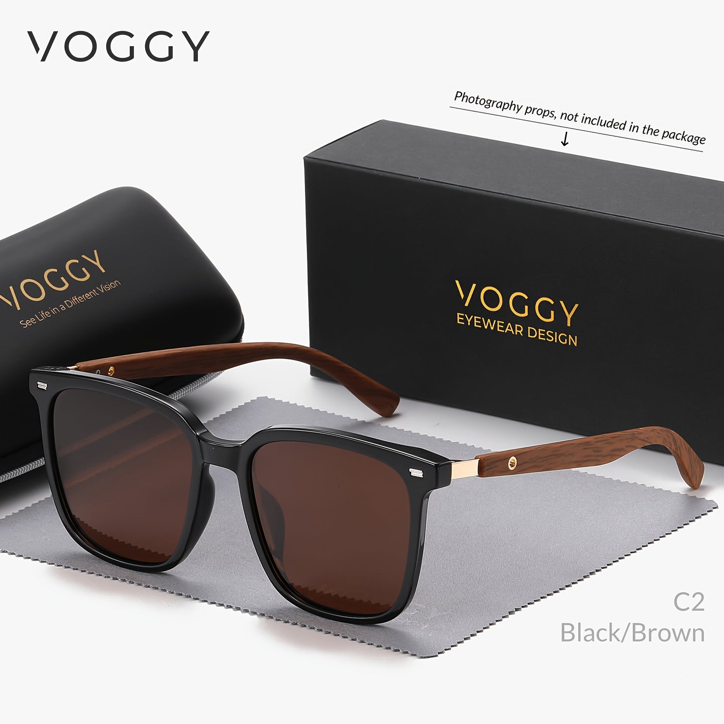 VOGGY Fashion Simple Retro Polarized Glasses for Men and Women, Perfect for Sports, Driving, Outdoor Activities, and Parties.