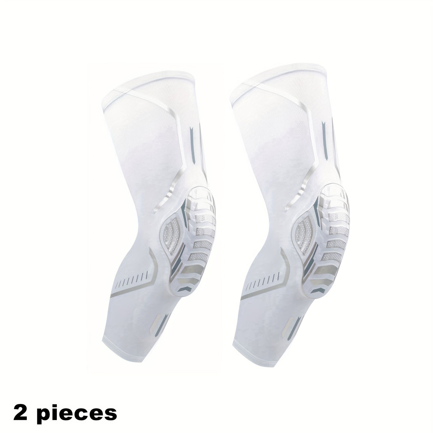 1 or 2 Sports Knee Pads with Compression and Breathable Leg Sleeves, Honeycomb Gaskets, Warm, Unisex for Various Sports.