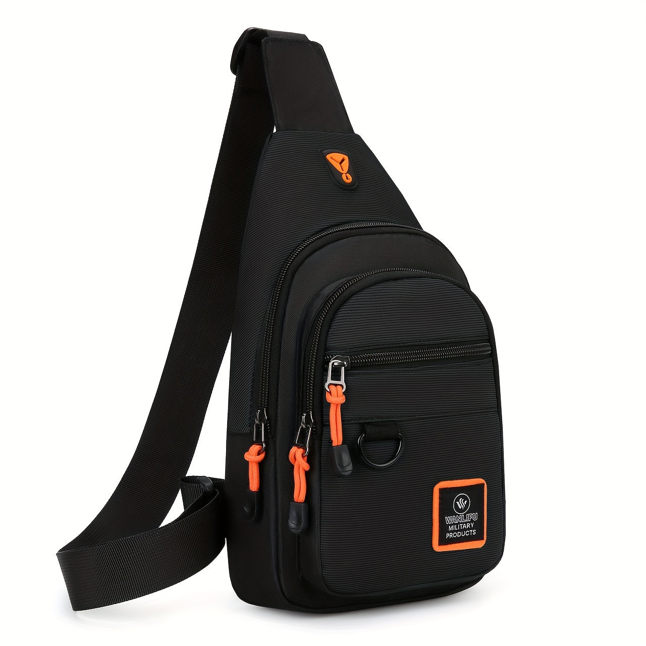 Durable, lightweight chest bag for outdoor activities with ample space.