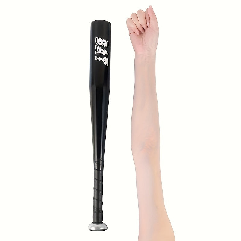 High-durability 50.8cm aluminum alloy baseball bat ideal for outdoor training and softball. Comes in silvery, blue, red, and black.