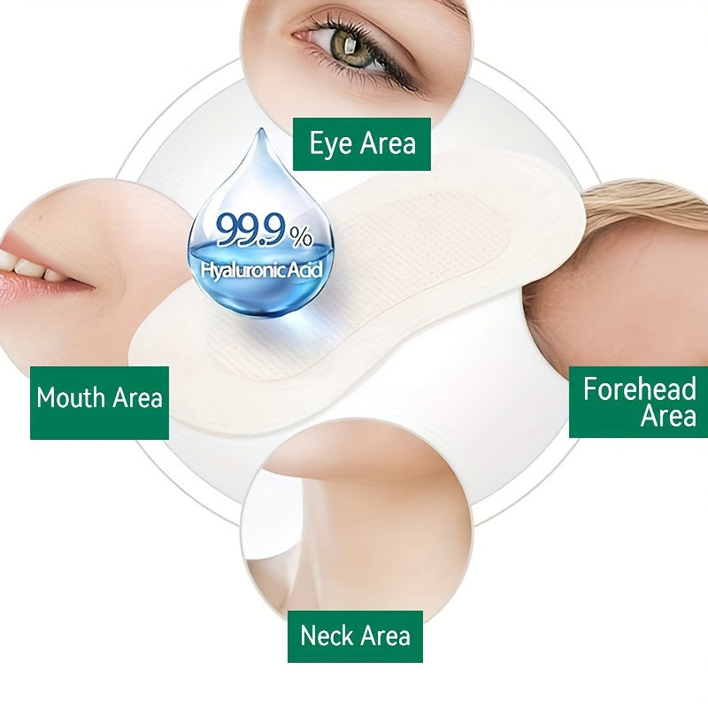 Under Eye Patch with Dissolving Microneedles containing Hyaluronic Acid.