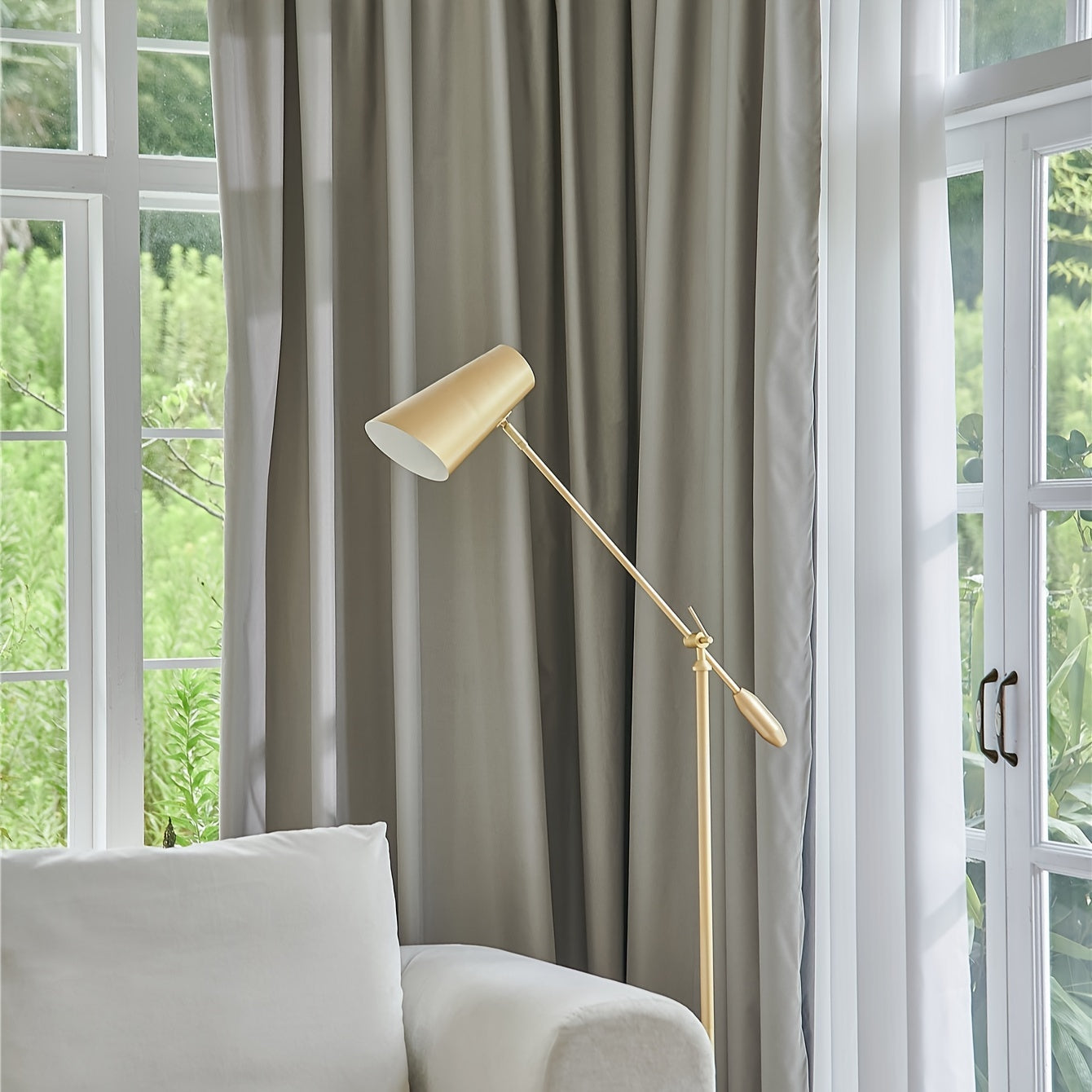 Blackout curtains in black or white color options available for bedroom and living room. These thermal lined curtains are insulated and light blocking, reducing noise in the room. Perfect for use in various rooms including living rooms, bedrooms