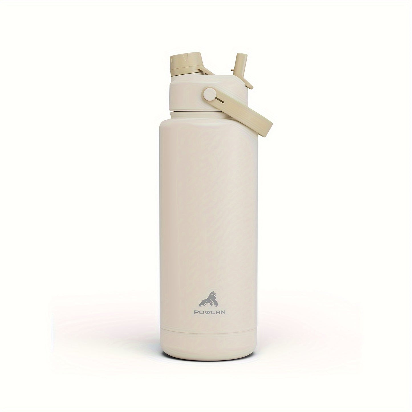 40oz stainless steel water bottle with leak-proof straw and spout lid, double wall insulated, hand wash only, PVC free. Ideal for sports, gym, travel, and school.