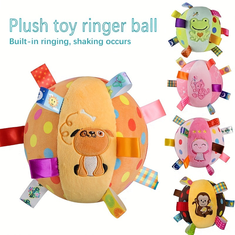 Easter Gift: Interactive Plush Ball for Dogs - 1pc Baby Hand Grab Ball with Rattle to Soothe