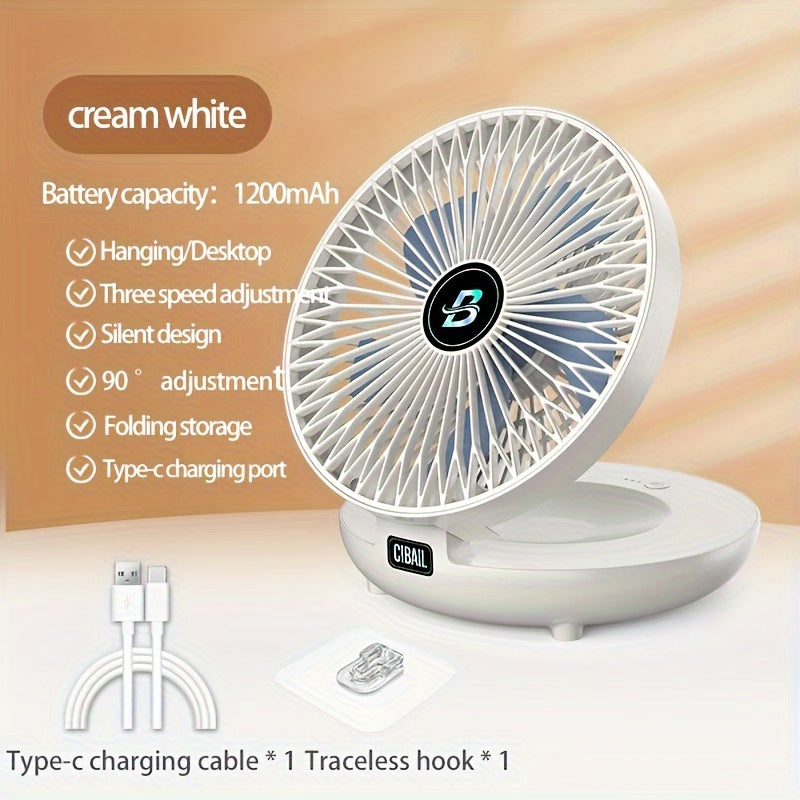 Silent, Powerful USB Fan with Versatile Design for Home, Office, and Dorms - Can be Mounted on Walls or Used on Desktops - Suitable for Indoor and Outdoor Use with Built-In Air Circulation Feature