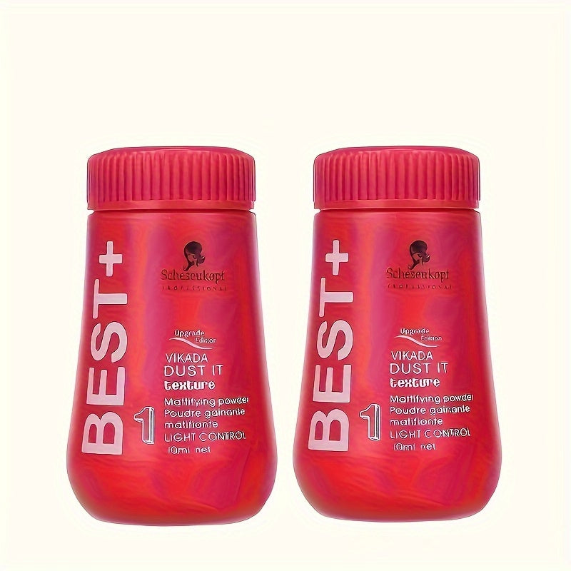 2pcs SCHLESKOPF VikaDust Texturizing Powder for Normal Hair Type - Volumizing and Grease Control, No Wash Needed