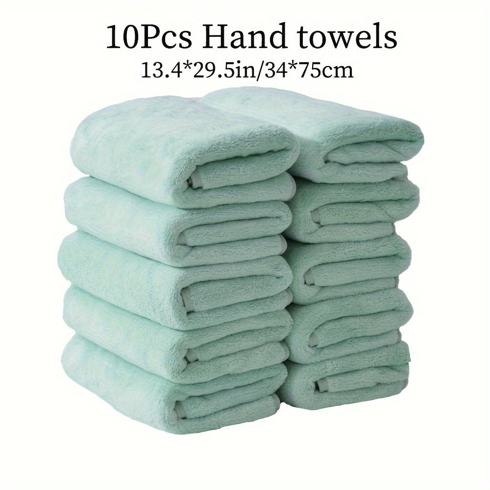 Soft and comfortable microfiber hand towel set with good water absorption, suitable for family, shower, fitness, and sauna. Available in multi-color options.