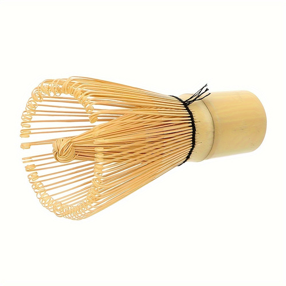 One piece of Japanese Ceremony Prong Bamboo Matcha Whisk - A traditional green tea powder Chasen brush for tea preparation. Ideal for family gatherings, theme parties, weddings, and birthday celebrations.