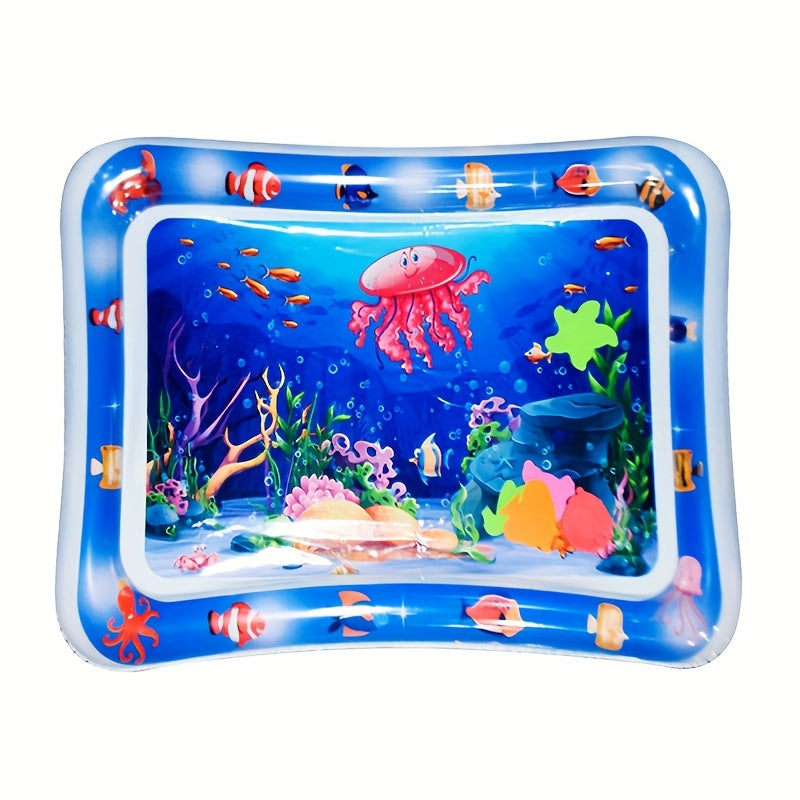 Inflatable marine life mat for home and travel use.