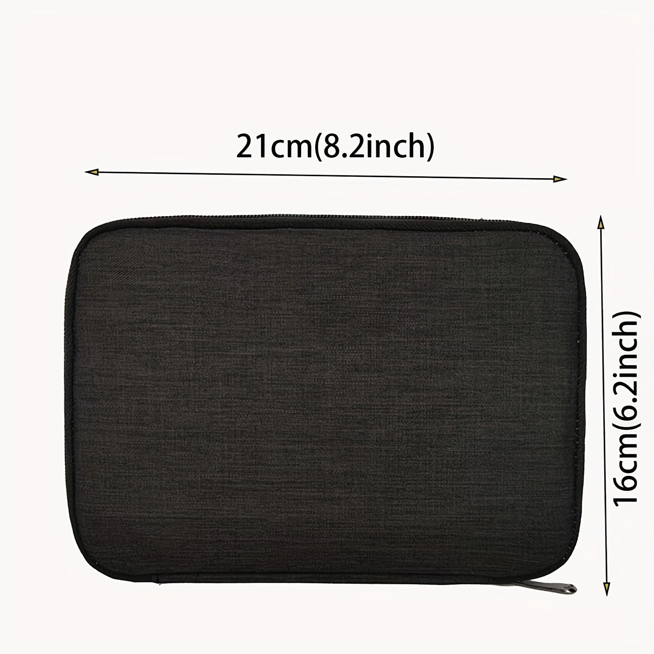 High-Quality Black Watch Storage Pouch - Elegant Oval Display Case for Watches, Jewelry & Accessories crafted from Polyester