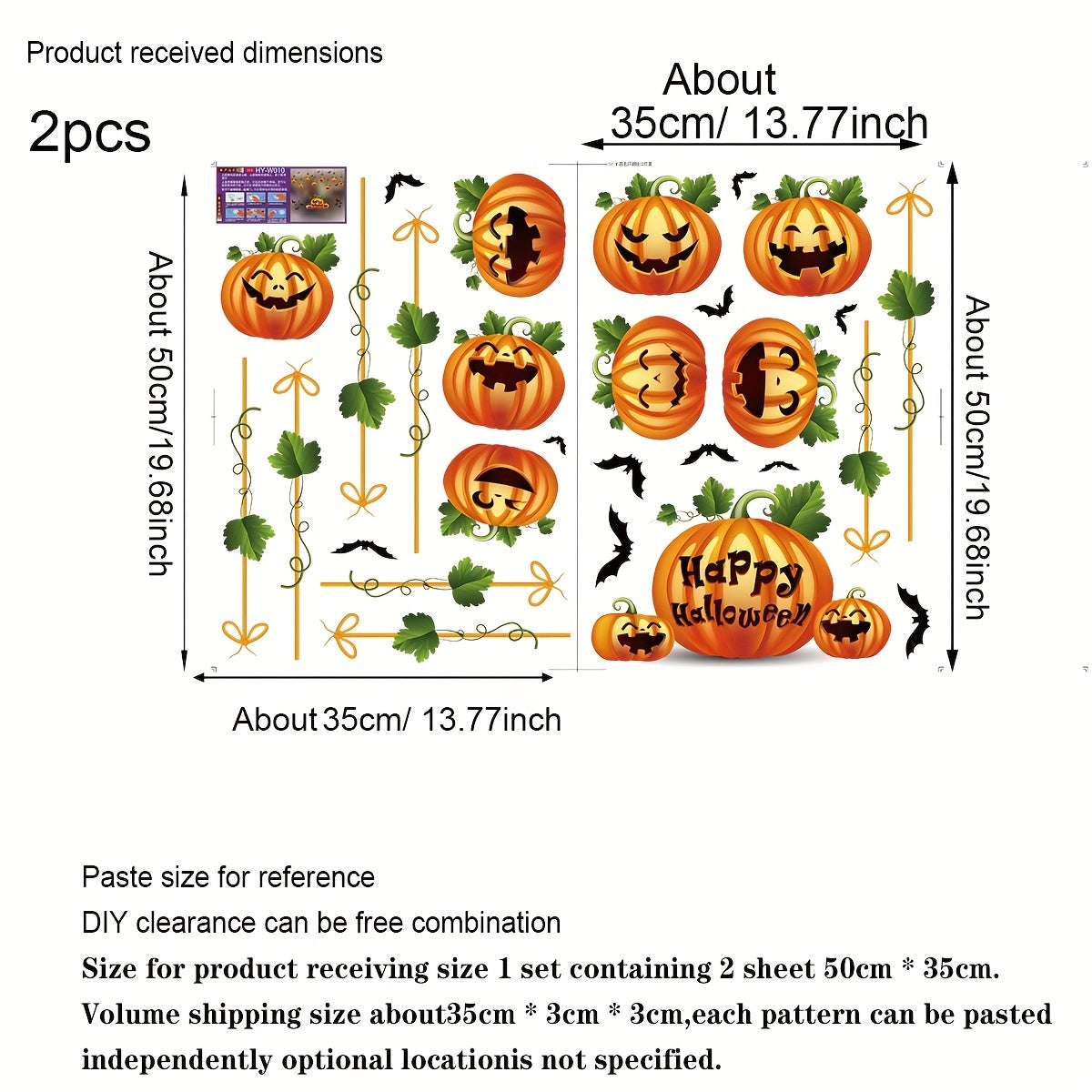 Get in the Halloween spirit with these adorable pumpkin static window stickers! Perfect for adding a festive touch to your party decorations, these double-sided stickers can be easily applied to windows, glass doors, and more. They are suitable for any