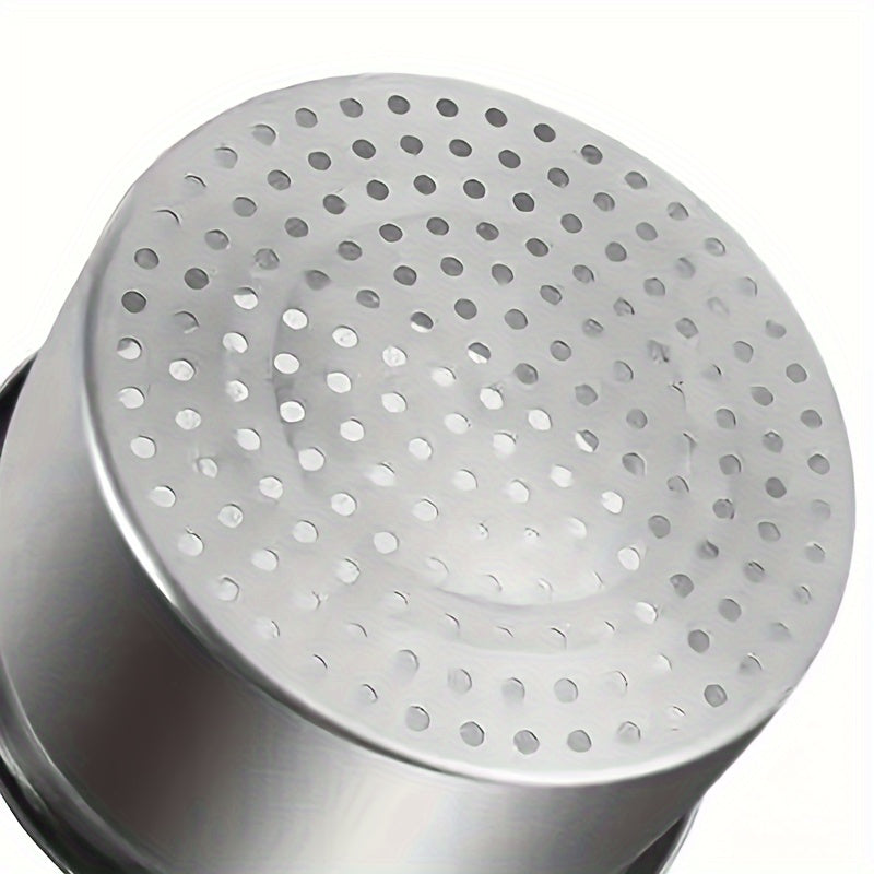 Durable Stainless Steel Kitchen Sink Strainer Basket with Easy-Clean Features and Wet/Dry Separation Hooks - Ideal for Home, Dorm, and Restaurant Applications