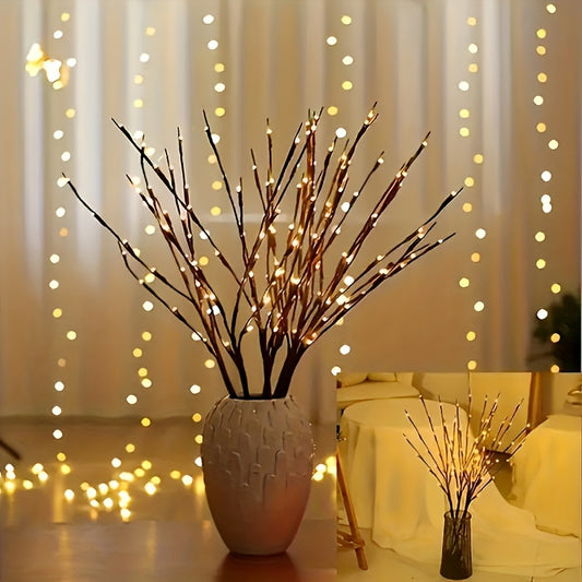 1pc Simulated Branch LED Color Lights, perfect for wedding scenes, outdoor room and bedroom layouts, restaurant decor, outdoor Christmas and Halloween decorations, and as Christmas gifts.