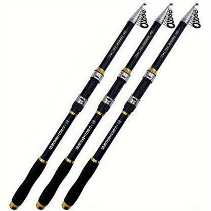 Lightweight and sturdy Telescopic Carbon Fiber Fishing Rod for long-distance casting and sea fishing.