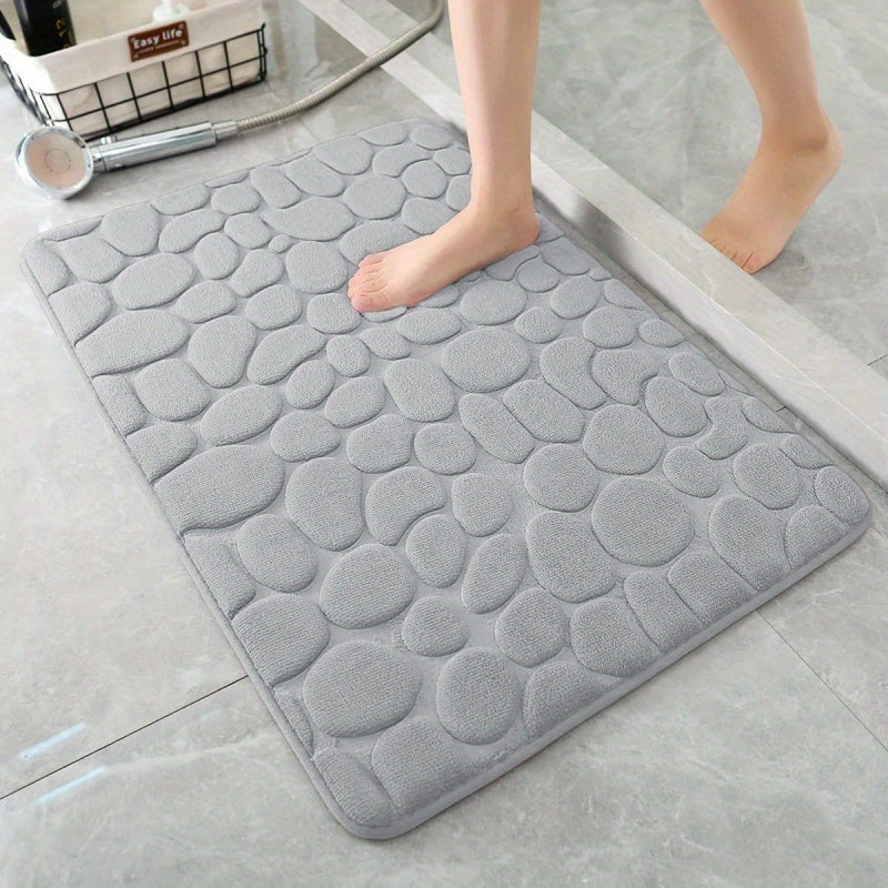 Machine washable shower room carpets with non-slip backing, soft indoor absorbent mats, bathroom mats, shower room rugs, bathroom accessories, and foot wipes.