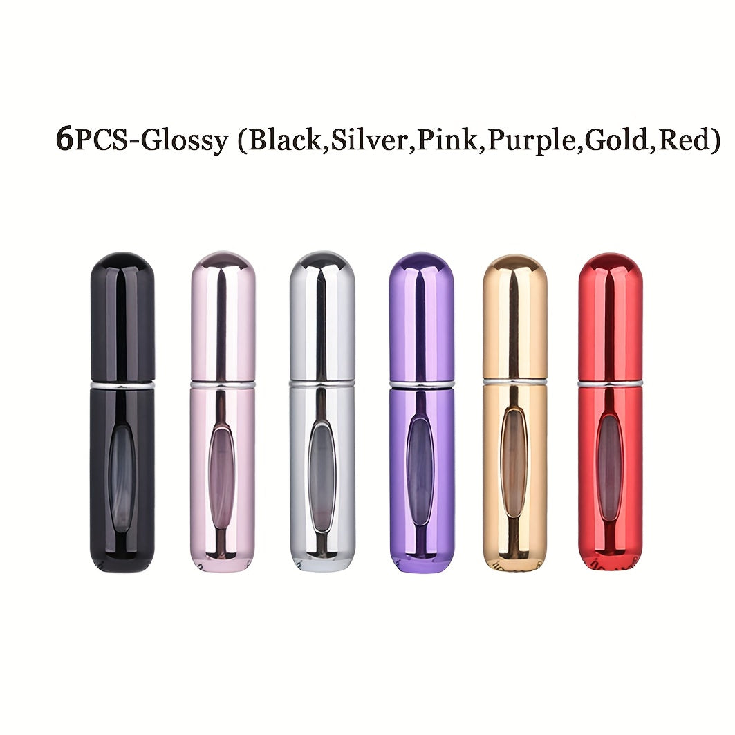 Refillable atomized perfume bottle ideal for travel and outings (5ml), suitable for men and women, makes a great gift.