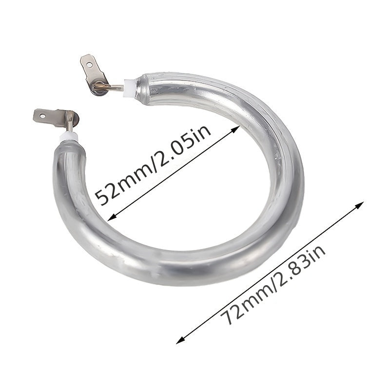 Aluminum heating element for espresso machine, designed for electric heat tube accessory, not in direct contact with food, suitable for use in espresso machines.