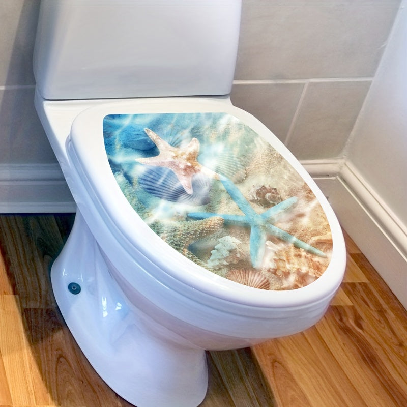 Funny toilet lid decal for bathroom decor, removable self-adhesive sticker for restroom renovation and home accessories. Perfect for aesthetic room decor.