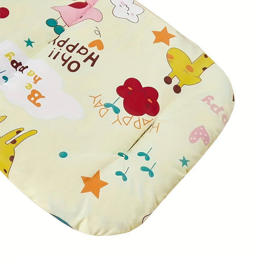 Cartoon Stroller Seat Cushion made with soft cotton pad for added comfort and support for your little one on the go.