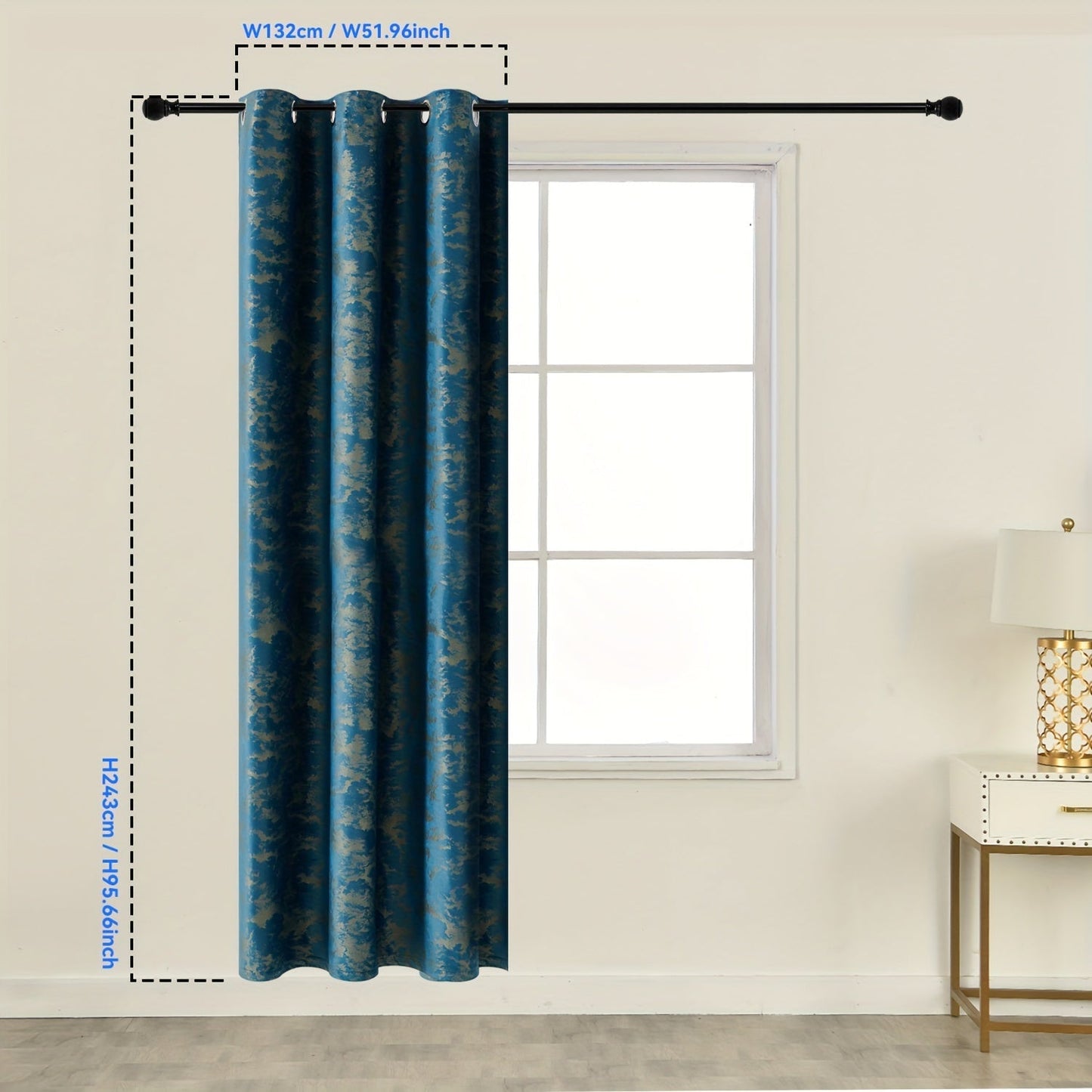 This bronzing velvet blackout curtain is suitable for various rooms in your home including the living room, bedroom, kitchen, bathroom, and can also be used for home decor purposes.