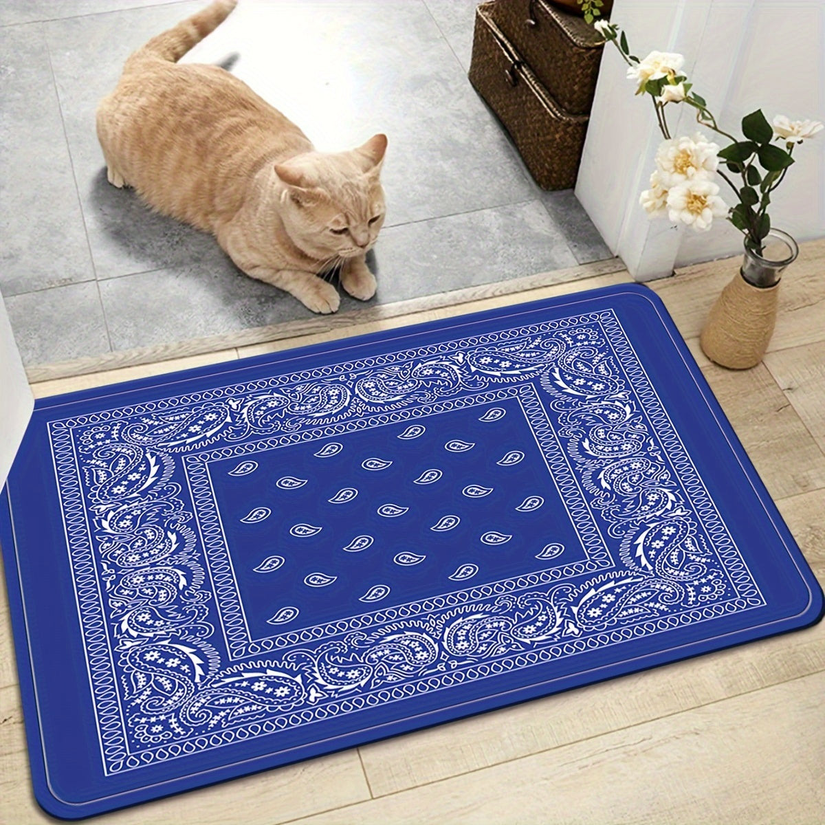 Waterproof Non-Slip Indoor Door Runner Rug for Kitchen, Home Office, Sink, Laundry - Quick Dry, Absorbent, Comfortable, 1 Piece