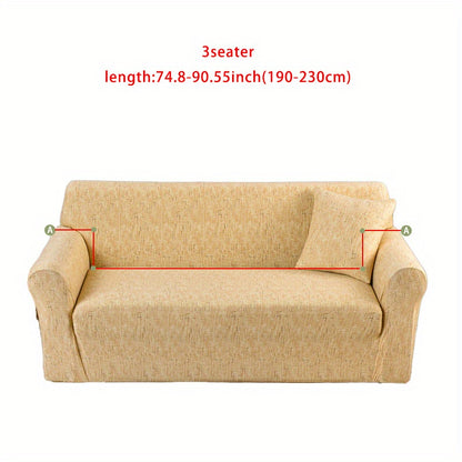 Sofa cover with elastic spandex for lounge chair, available in various sizes.