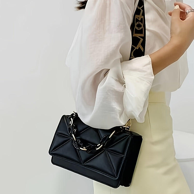 Fashionable mini embossed crossbody bag for women, ideal for casual use.