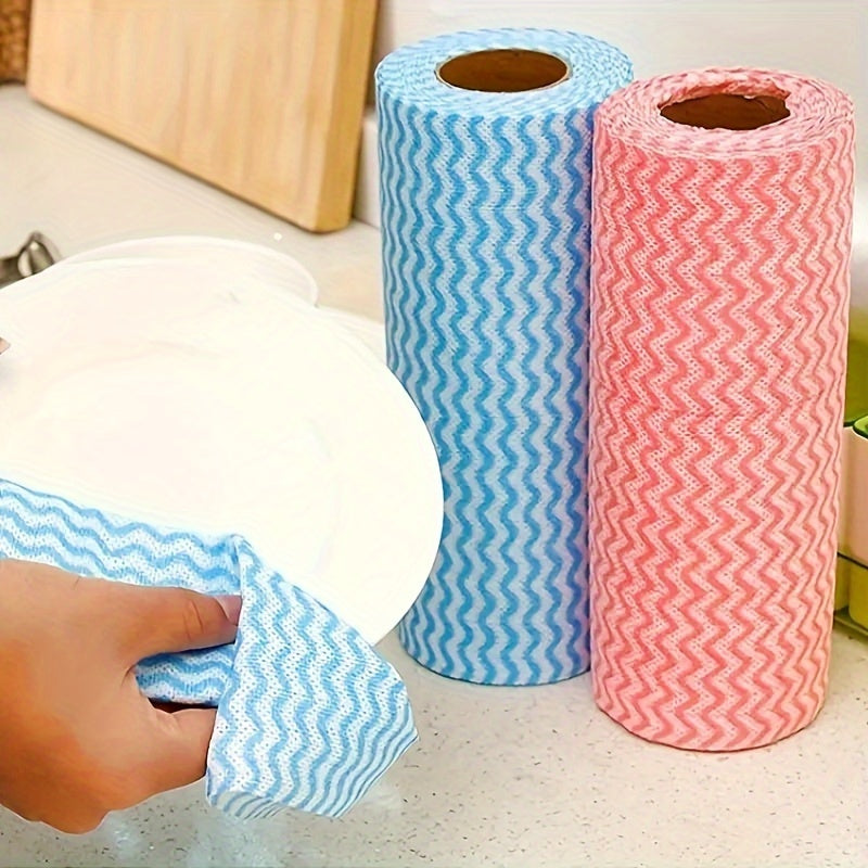 Pack of 50 reusable disposable kitchen cleaning wipes that are non-oily and food-safe. Great for outdoor kitchen appliances and cleaning tools, these multipurpose scrub pads are perfect for any mess.